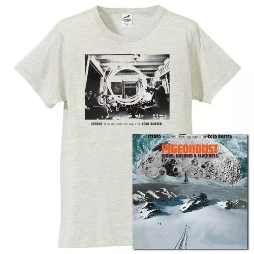 PIGEONDUST / ピジョンダスト / MOON, WISDOM & SLACKNESS★ディスクユニオン限定T-SHIRTS付セットSサイズ