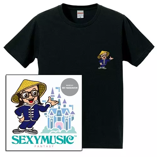SEX山口 / SEXY MUSIC ~FANTASY~★ディスクユニオン限定T-SHIRTS付セットSサイズ"ブラック"