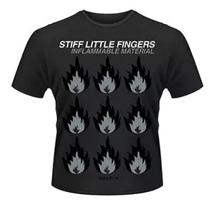STIFF LITTLE FINGERS / スティッフ・リトル・フィンガーズ / (L) INFLAMMABLE MATERIAL T-SHIRTS
