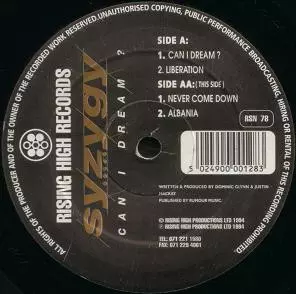 SYZYGY (90S TECHNO) / CAN I DREAM?