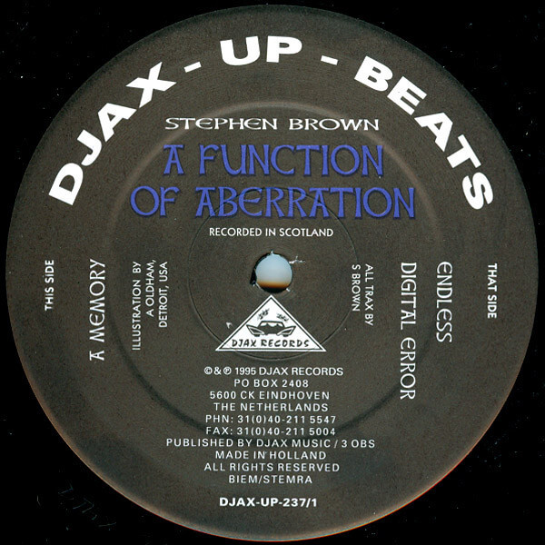 STEPHEN BROWN / FUNCTION OF ABERRATION