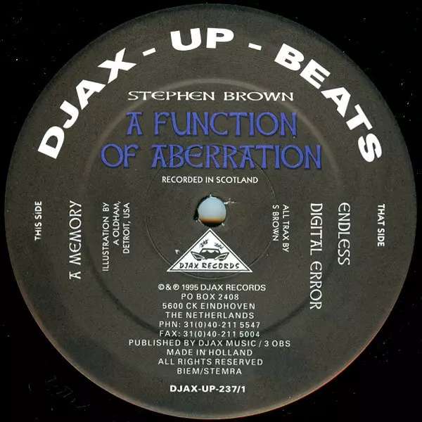 STEPHEN BROWN / FUNCTION OF ABERRATION