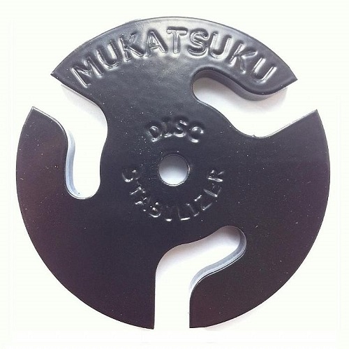 MUKATSUKU (UK) / MUKATSUKU BESPOKE PATTERNED CARBON STEEL RECORD DISC STABILIZER (BLACK)