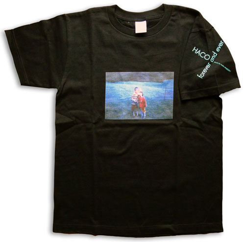 HACO / ハコ / FOREVER & EVER T-SHIRTS(BLACK S-Size) / フォーエヴァー&エヴァー Tシャツ (黒) Sサイズ