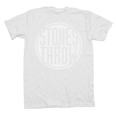STONES THROW T-SHIRT / ストーンズ・スロウ Tシャツ / CLASSIC LOGO WHITE SIZE S