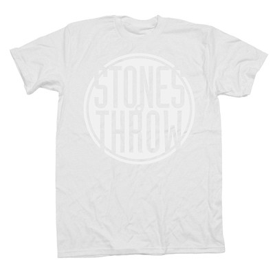 STONES THROW T-SHIRT / ストーンズ・スロウ Tシャツ / CLASSIC LOGO WHITE SIZE M