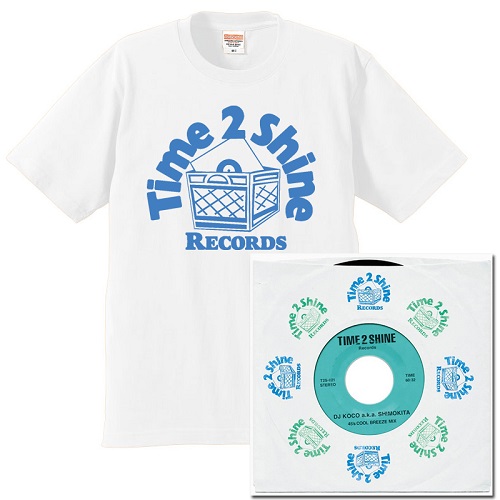 DJ KOCO aka SHIMOKITA / DJココ / 45's COOL BREEZE MIX★ディスクユニオン限定T-SHIRTS付セットSサイズ 