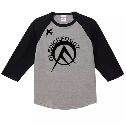 OLEDICKFOGGY / XL/Raglan sleeve shirts Greybody/Blacksleeve 