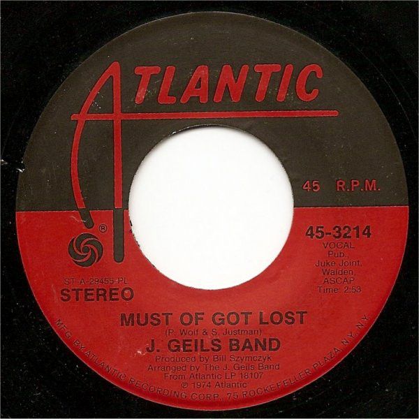 J. GEILS BAND / J・ガイルズ・バンド / MUST OF GOT LOST