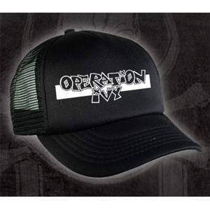 OPERATION IVY / LOGO TRUCKER HAT BLACK