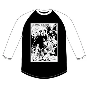 LIP CREAM and OUTO  / S/"THRASH TIL'DEATH"RAGLAN SLEEVE
