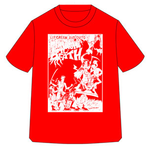 LIP CREAM and OUTO  / M/RED/THRASH TIL' DEATH T-SHIRT