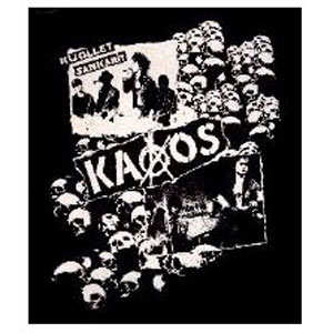 KAAOS / SKULLS AND BAND PICS BACK PATCH