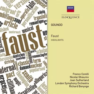 RICHARD BONYNGE / リチャード・ボニング / GOUNOD: FAUST (HIGHLIGHTS)