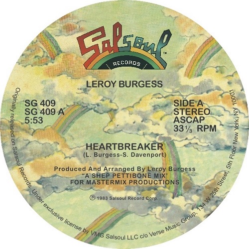 LEROY BURGESS / ルロイ・バージェス / HEARTBREAKER / STRANGER (12")