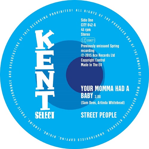 STREET PEOPLE / ストリート・ピープル / YOUR MOMMA HAD A BABY / BABY, YOU GOT IT ALL (7")
