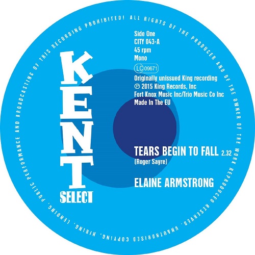 ELAINE ARMSTRONG / BETTY MOORER / TEARS BEGIN TO FALL / SPEED UP (7")