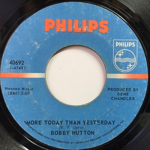 BOBBY HUTTON / ボビー・ハットン / MORE TODAY THAN YESTERDAY