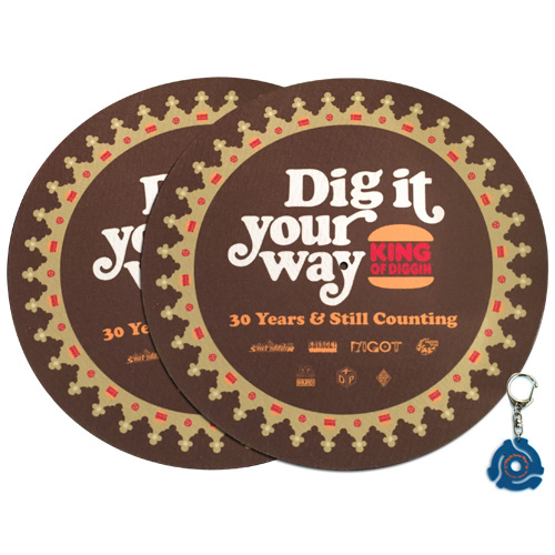 BBP / K.O.D.P. x BBP “Dig It Your Way” Slipmats & Keychain