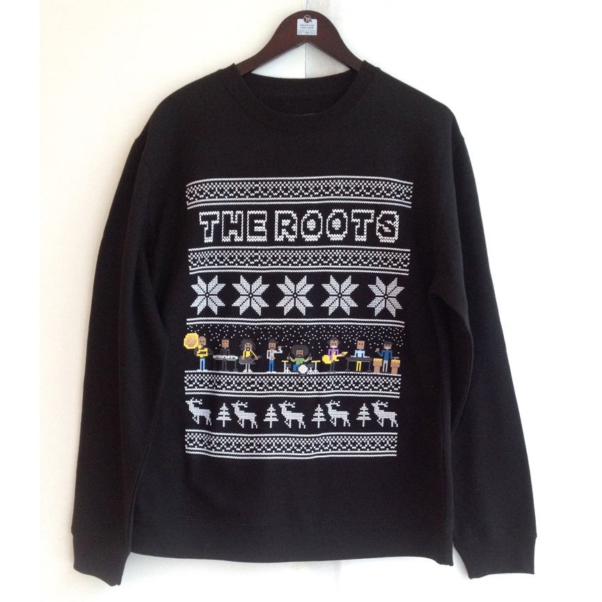 THE ROOTS (HIPHOP) / CREW HOLIDAY SWEATSHIRT (BLACK-L)