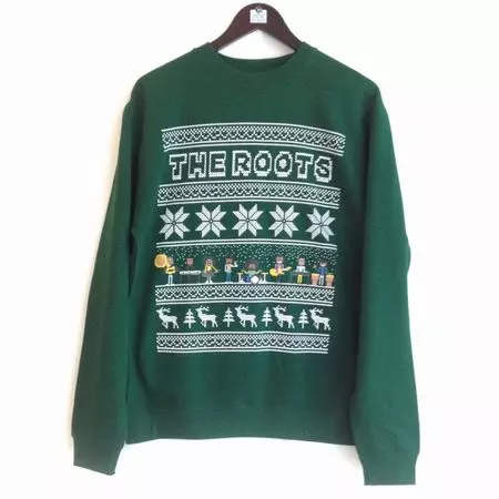 THE ROOTS (HIPHOP) / CREW HOLIDAY SWEATSHIRT (GREEN-M)