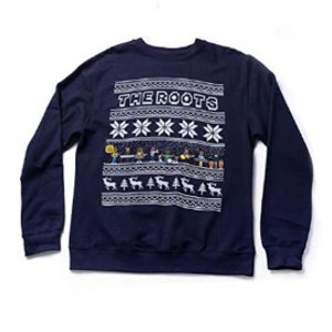 THE ROOTS (HIPHOP) / CREW HOLIDAY SWEATSHIRT (NAVY-S)