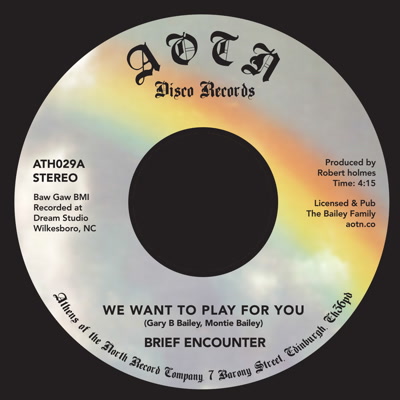 BRIEF ENCOUNTER / ブリーフ・エンカウンター / WE WANT TO PLAY FOR YOU / SWEET TENDER LOVING (7")
