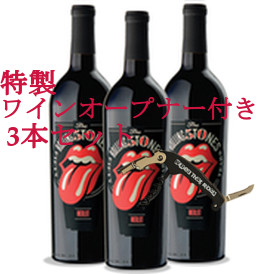 ROLLING STONES / ローリング・ストーンズ / FORTY LICKS MERLOT 2012 3Bottle Collection with Two-Stage Corkscrew Set / フォーティーリックス メルロー2012 オープナー付3本セット