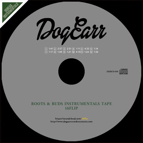 Roots & Buds Instrumentals -CD-/16FLIP (MONJU,DJ KILLWHEEL)/16 