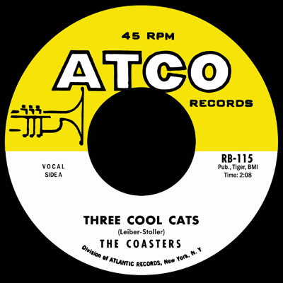 COASTERS / コースターズ / THREE COOL CATS / DOWN IN MEXICO (7")