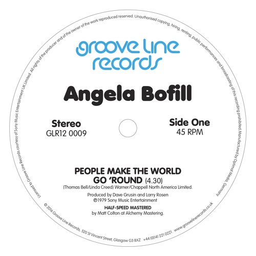 ANGELA BOFILL / アンジェラ・ボフィル / PEOPLE MAKE THE WORLD GO 'ROUND / UNDER THE MOON AND OVER THE SKY (12")