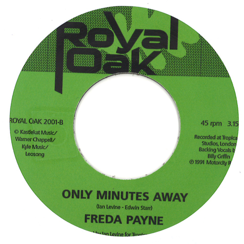 FREDA PAYNE / フリーダ・ペイン / MEMORIES AND SOUVENIRS / ONLY MINUTES AWAY (7")