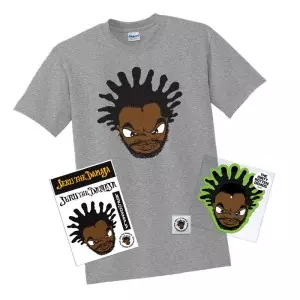 JERU THE DAMAJA / ジェルー・ザ・ダマジャ / JERU DREADED HEAD T-SHIRT BUNDLE  (M) (T-SHIRT + PICTURE DISC + STICKER + CONDOM)