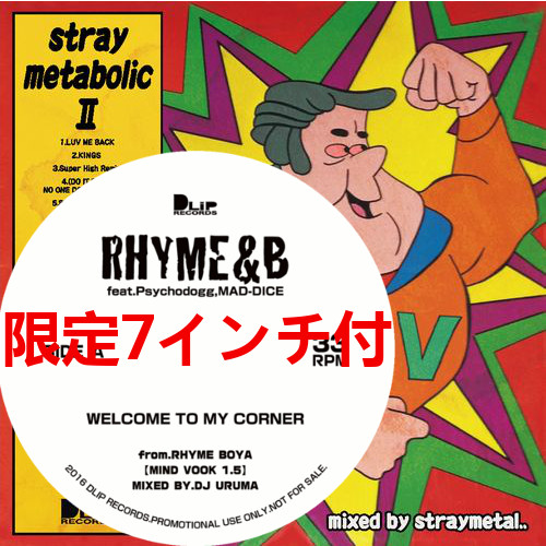 straymetal as RHYME.B  / ストレイメタル / straymetabolic II★ディスクユニオン限定7インチ付セット