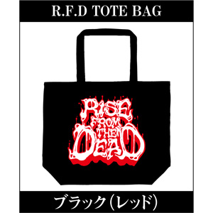 RISE FROM THE DEAD / TOTE BAG BLACK×RED
