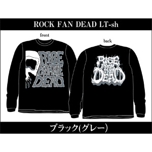 RISE FROM THE DEAD / ROCK FAN DEAD LONG SLEEVE BLACK × GREY  Sサイズ