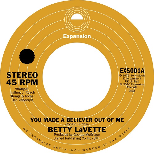 BETTYE LAVETTE / ベティ・ラヴェット / YOU MADE A BELIEVER OUT OF ME / THANK YOU FOR LOVING ME (7")