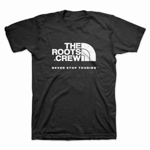 THE ROOTS (HIPHOP) / NEVER STOP TOURING T-SHIRT (BLACK - L) (T-SHIRT)