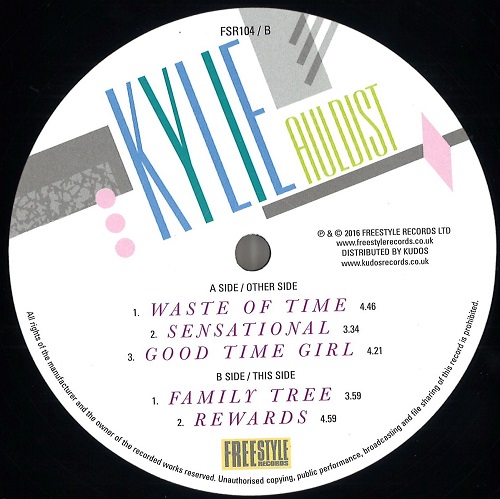 KYLIE AULDIST / カイリー・オールディスト / WASTE OF TIME (12")
