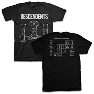 DESCENDENTS / HYPERCAFFIUM SPAZZINATE T-SHIRTS BLACK (XLサイズ)