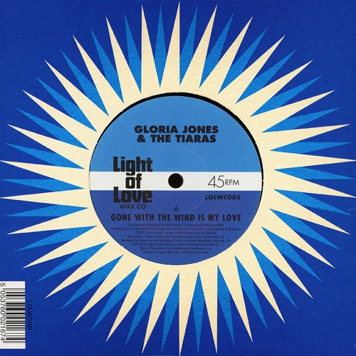 GLORIA JONES / TIARAS / GONE WITH THE WIND IS MY LOVE / YOU'RE MY MAN (7")