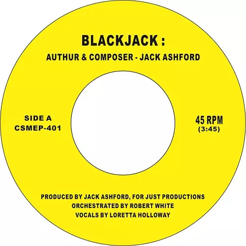 JACK ASHFORD / ジャック・アシュフォード / BLACKJACK / LAS VEGAS STRUT / ブラックジャック (7")