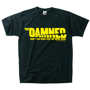 DAMNED / 映画 THE DAMNED「地獄に堕ちた野郎ども」T-SHIRT BLACK x YELLOW(XLサイズ)