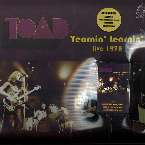 TOAD / トード / YEARNIN' LEARNIN' LIVE 1978: LIMITED VIRGIN VINYL PRESSING COLOURED VINYL+TAPE CASETTE - 180g LIMITED VINYL