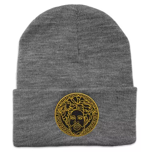 QUESTLOVE / クエストラヴ / MIGOS EMBROIDERED KNIT HAT (GREY)