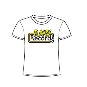 RAW RECORDS OFFICIAL GOODS / LOGO/WHITE (Sサイズ)