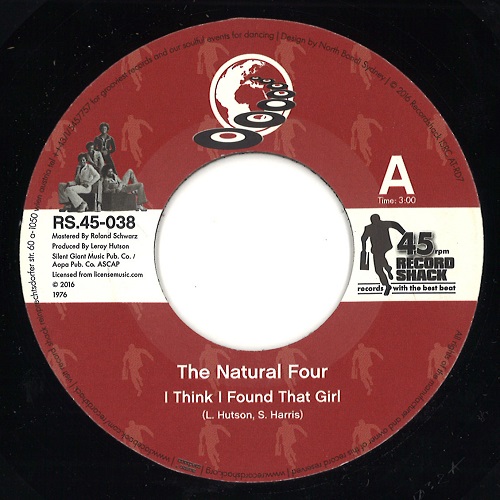 NATURAL FOUR / ナチュラル・フォー / I THINK I FOUND THAT GIRL / GET IT OVER WITH (7")