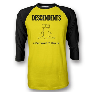 DESCENDENTS / I DON'T WANT TO GROW UP YELLOW RAGLAN (Mサイズ)