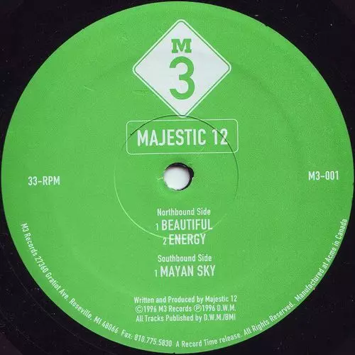 MAJESTIC 12(DETROIT) / BEAUTIFUL/ENERGY/MAYAN SKY