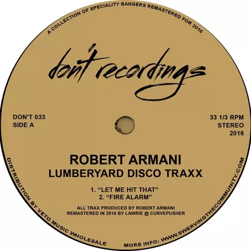ROBERT ARMANI / ロバート・アルマーニ / LUMBERYARD DISCO TRAXX